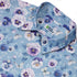 Velvet Pansies Button Up Shirt Neck