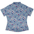 Velvet Pansies Curvy Button Up Shirt womens back
