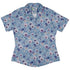 Velvet Pansies Curvy Button Up Shirt womens front