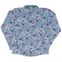 Velvet Pansies Long Sleeve Button Up Shirt back