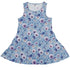 Velvet Pansies Sleeveless Dress front