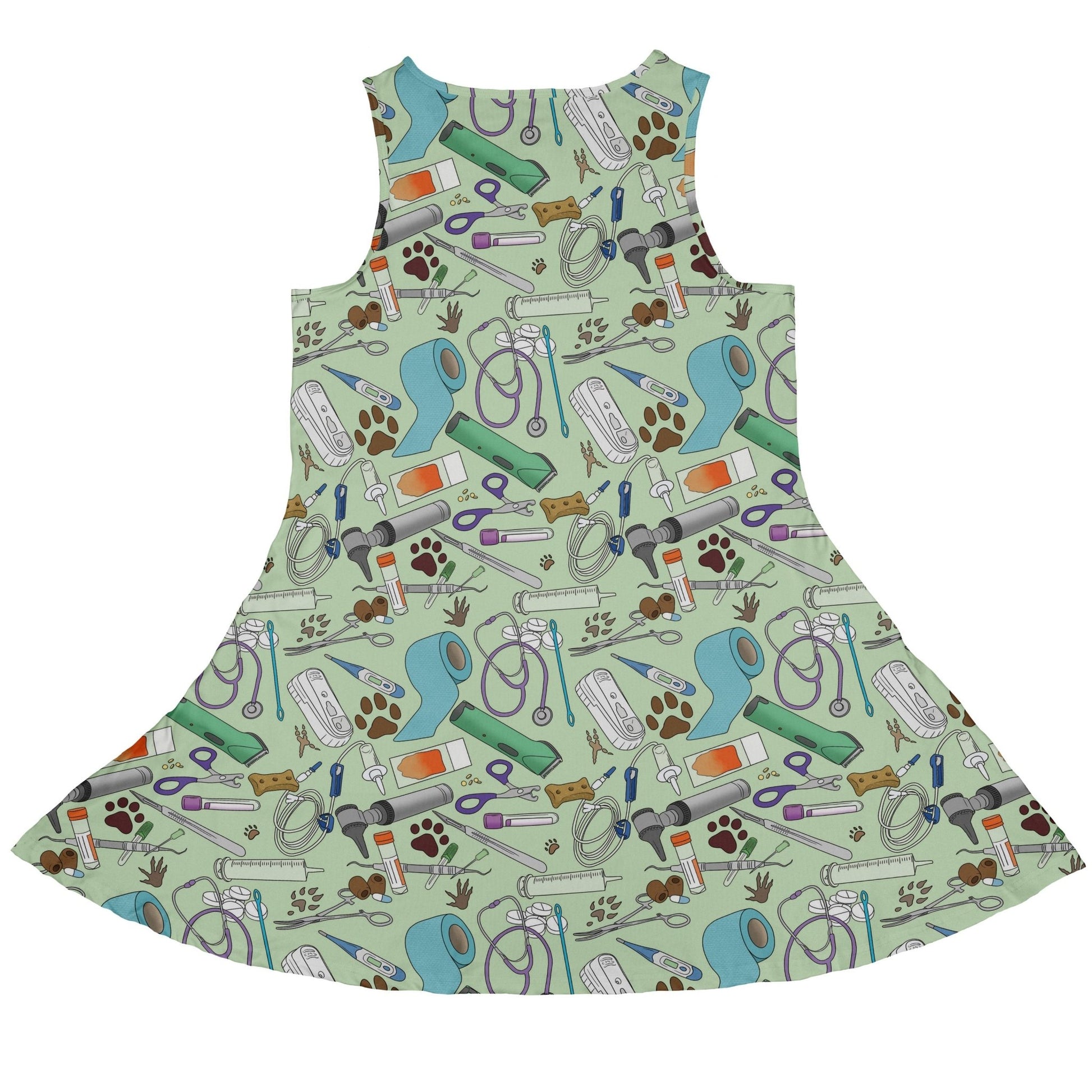 Vet Tech Dress Geek Nerd 0925 Animal Patterns Design by Julie Kitzes