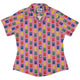 Vet Text Books Curvy Button Up Shirt Geek Nerd animal patterns Design by Zirkus Design q225