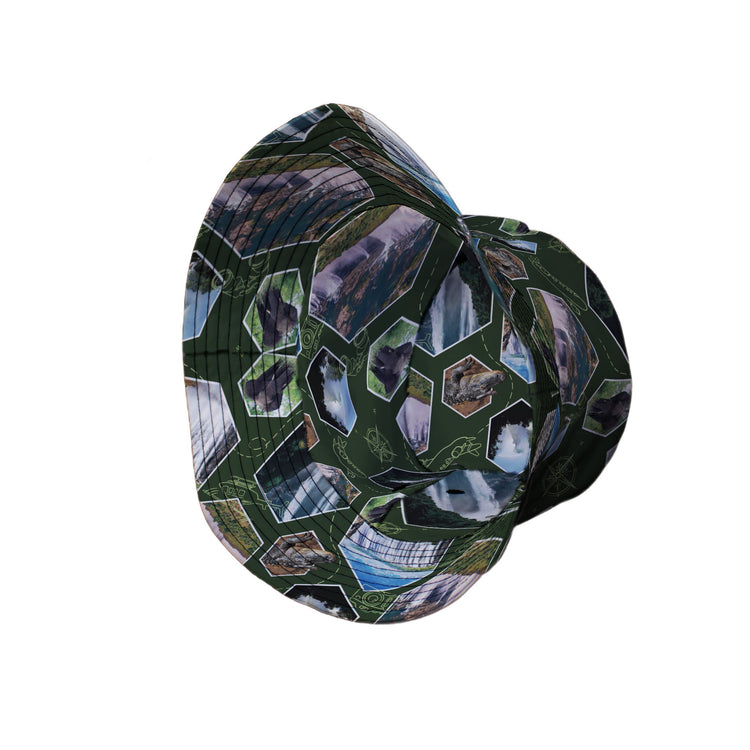 Victoria Falls Wonder Bucket Hat Geek Nerd 0925 Botany Print Designs by Nathan