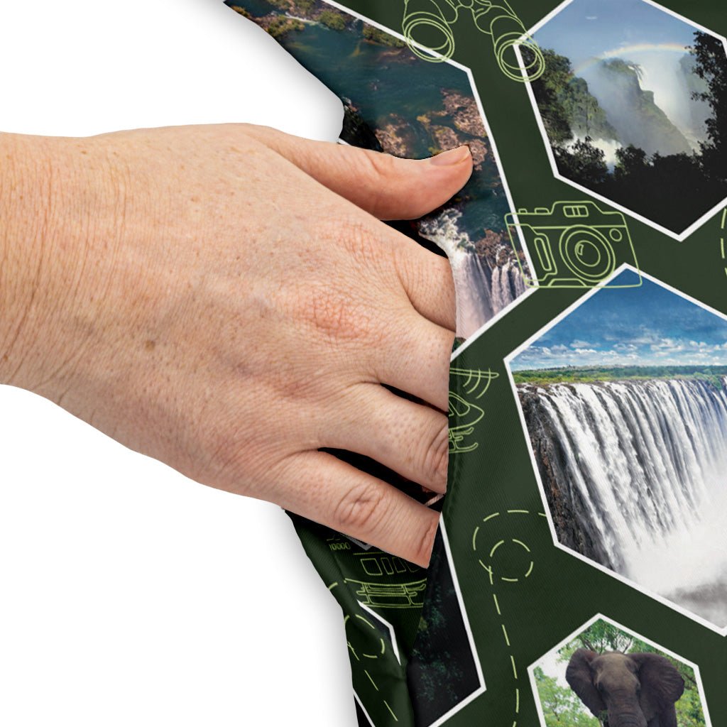 Victoria Falls Wonder Dress Geek Nerd 0925 Botany Print Designs by Nathan