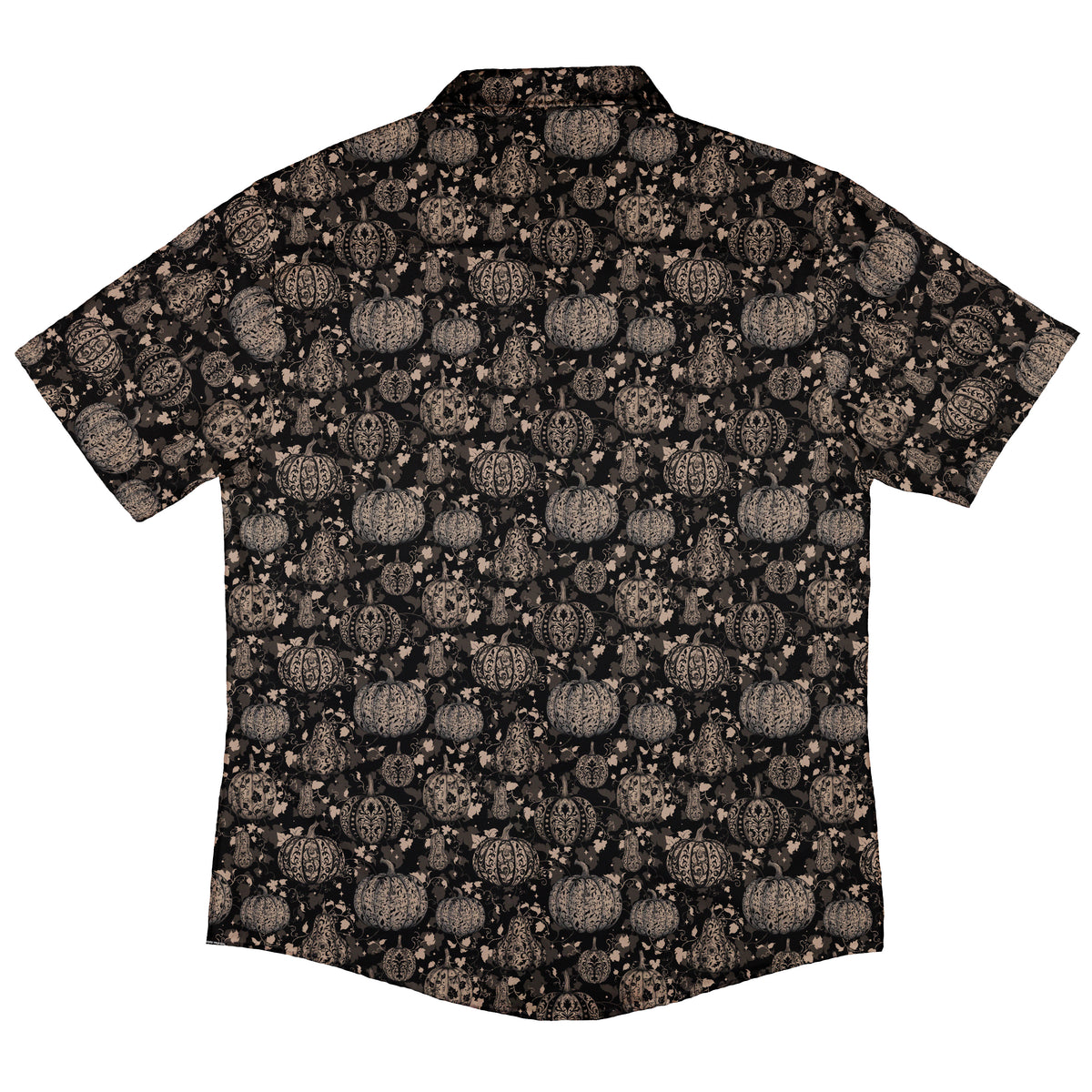 Victorian Pumpkin Gothic Button Up Shirt Back