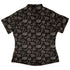 Victorian Pumpkin Gothic Curvy Button Up Shirt womens back