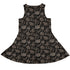 Victorian Pumpkin Gothic Sleeveless Dress back