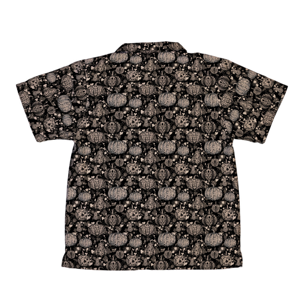 Victorian Pumpkin Gothic Youth Hawaiian Shirt Back