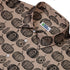 Victorian Pumpkin Ornamental Button Up Shirt Neck