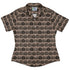 Victorian Pumpkin Ornamental Curvy Button Up Shirt womens front