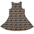 Victorian Pumpkin Ornamental Sleeveless Dress back