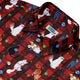 Video Game Cats Christmas Button Up Shirt Geek Nerd adult sizing Christmas Print Design by Claire Murphy