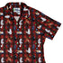 Video Game Cats Christmas Curvy Button Up Shirt Geek Nerd Christmas Print Design by Claire Murphy video game arcade print