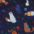 Video Game Cats Dark Button Up Shirt - adult sizing - Animal Patterns - Design by Claire Murphy