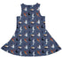 Video Game Cats Light Dress Geek Nerd Animal Patterns Design by Claire Murphy lx - C