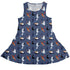 Video Game Cats Light Dress Geek Nerd Animal Patterns Design by Claire Murphy lx - C