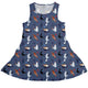 Video Game Cats Light Dress Geek Nerd Animal Patterns Design by Claire Murphy lx - C