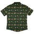 Video Game Dogs Christmas Button Up Shirt Geek Nerd adult sizing Christmas Print Design by Claire Murphy