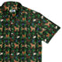 Video Game Dogs Christmas Button Up Shirt Geek Nerd adult sizing Christmas Print Design by Claire Murphy
