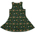 Video Game Dogs Christmas Dress Geek Nerd Christmas Print Design by Claire Murphy lx - C