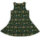 Video Game Dogs Christmas Dress Geek Nerd Christmas Print Design by Claire Murphy lx - C