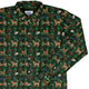 Video Game Dogs Christmas Long Sleeve Button Up Shirt Geek Nerd adult sizing Christmas Print Design by Claire Murphy