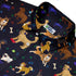 Video Game Dogs Dark Button Up Shirt - adult sizing - Animal Patterns - Design by Claire Murphy