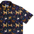 Video Game Dogs Dark Button Up Shirt - adult sizing - Animal Patterns - Design by Claire Murphy