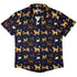 Video Game Dogs Dark Button Up Shirt - adult sizing - Animal Patterns - Design by Claire Murphy
