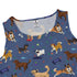 Video Game Dogs Light Dress Geek Nerd Animal Patterns Design by Claire Murphy lx - C
