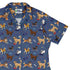 Video Game Dogs Light Curvy Button Up Shirt Geek Nerd Animal Patterns Design by Claire Murphy video game arcade print