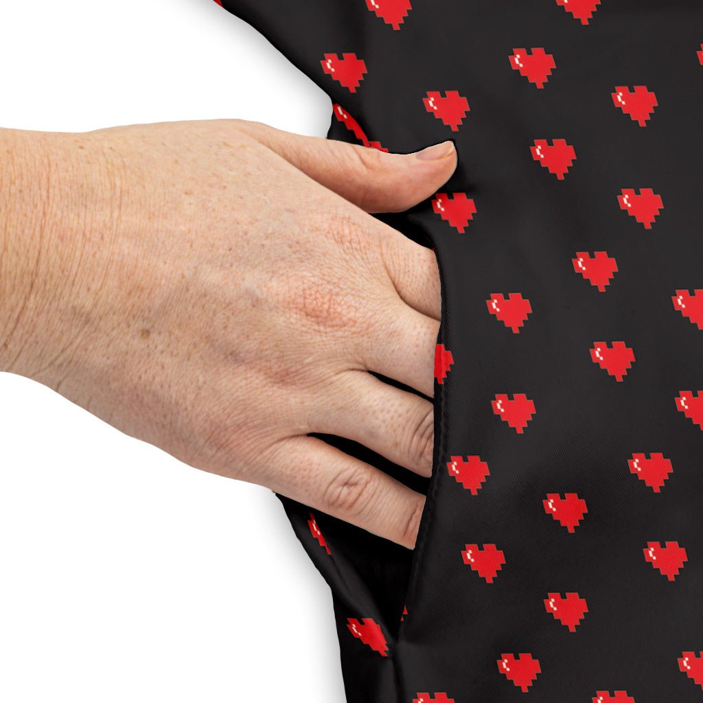 Video Game Hearts Black Dress Geek Nerd Design by Heather Davenport lx - C Simple Patterns