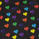 Video Game LGBTQ+ Pride Hearts Long Sleeve Button Up Shirt Geek Nerd adult sizing Design by Heather Davenport Pride Patterns