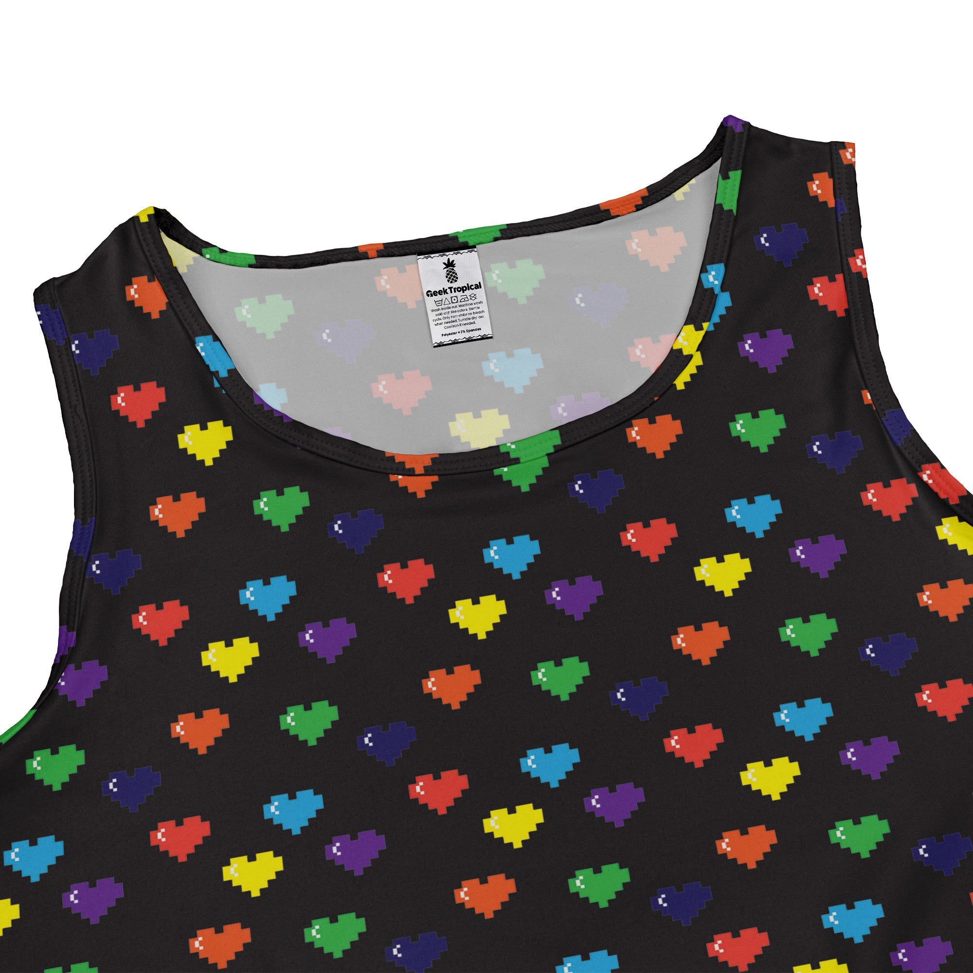 Video Game LGBTQ+ Pride Hearts Dress Geek Nerd Design by Heather Davenport lx - C Pride Patterns