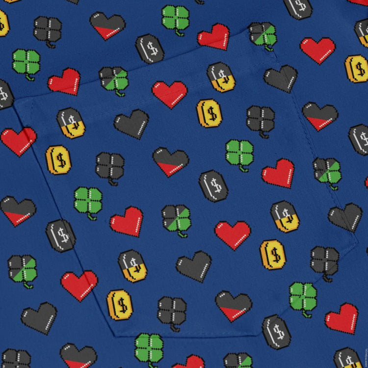 Video Game Stats Long Sleeve Button Up Shirt Geek Nerd 0925 adult sizing All Adult Button Up Shirts
