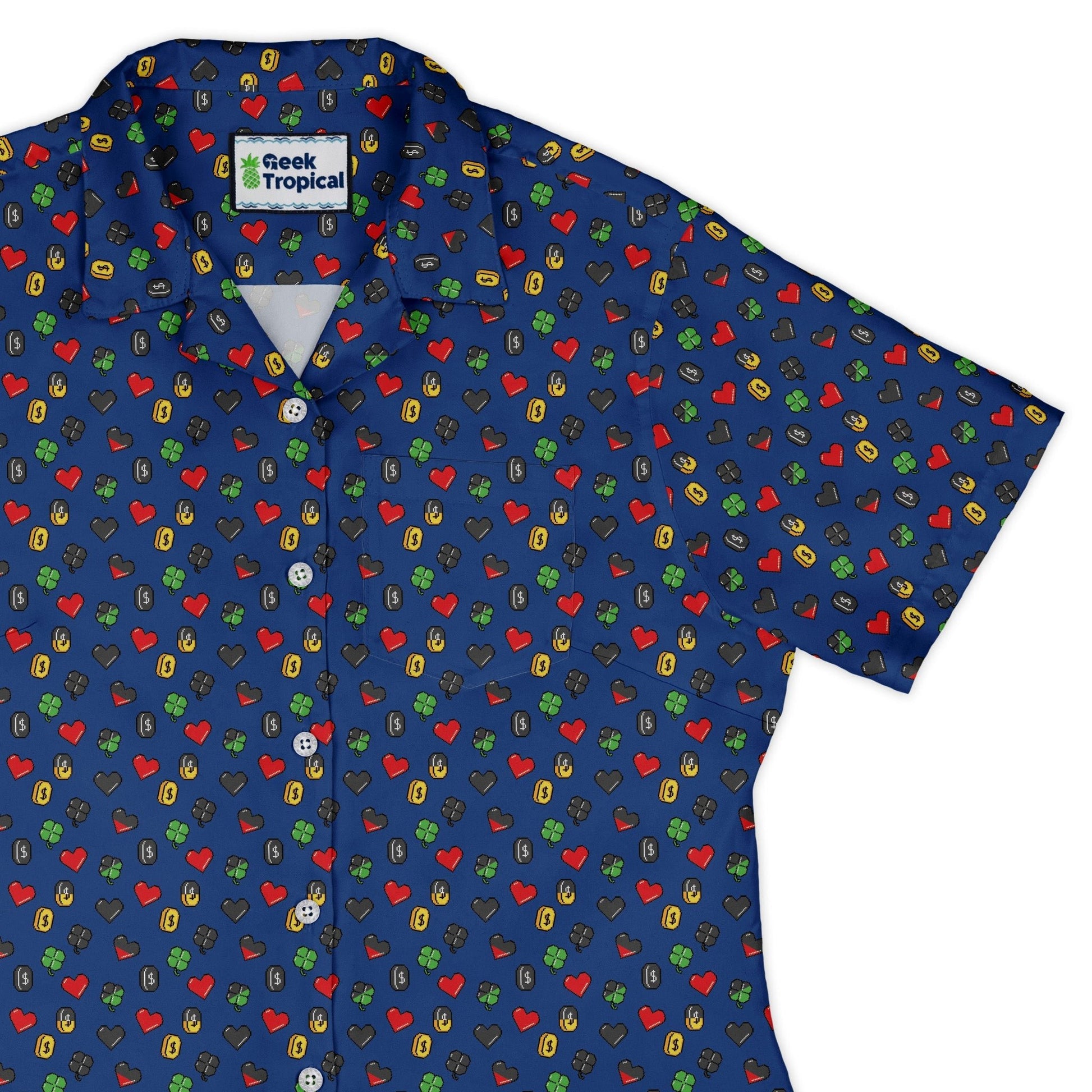 Video Game Stats Curvy Button Up Shirt Geek Nerd 0925 All Adult Button Up Shirts Design by Tobe Fonseca