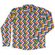 Video Game Swords Rainbow LGBTQ+ Pride Long Sleeve Button Up Shirt Geek Nerd adult sizing Design by Heather Davenport Pride Patterns