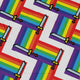 Video Game Swords Rainbow LGBTQ+ Pride Long Sleeve Button Up Shirt Geek Nerd adult sizing Design by Heather Davenport Pride Patterns