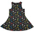 Video Gamer Black Video Game Dress Geek Nerd lx - C video game arcade print