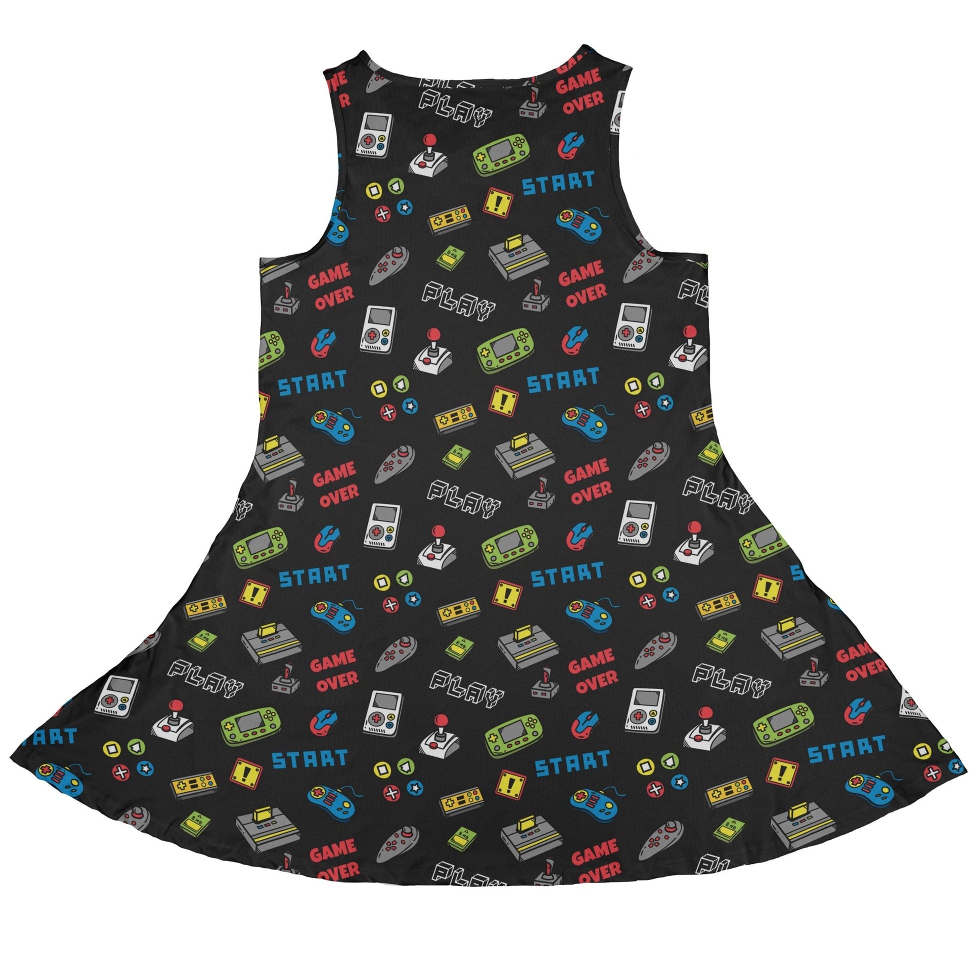 Video Gamer Black Video Game Dress Geek Nerd lx - C video game arcade print