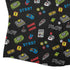 Video Gamer Black Video Game Curvy Button Up Shirt Geek Nerd video game arcade print women