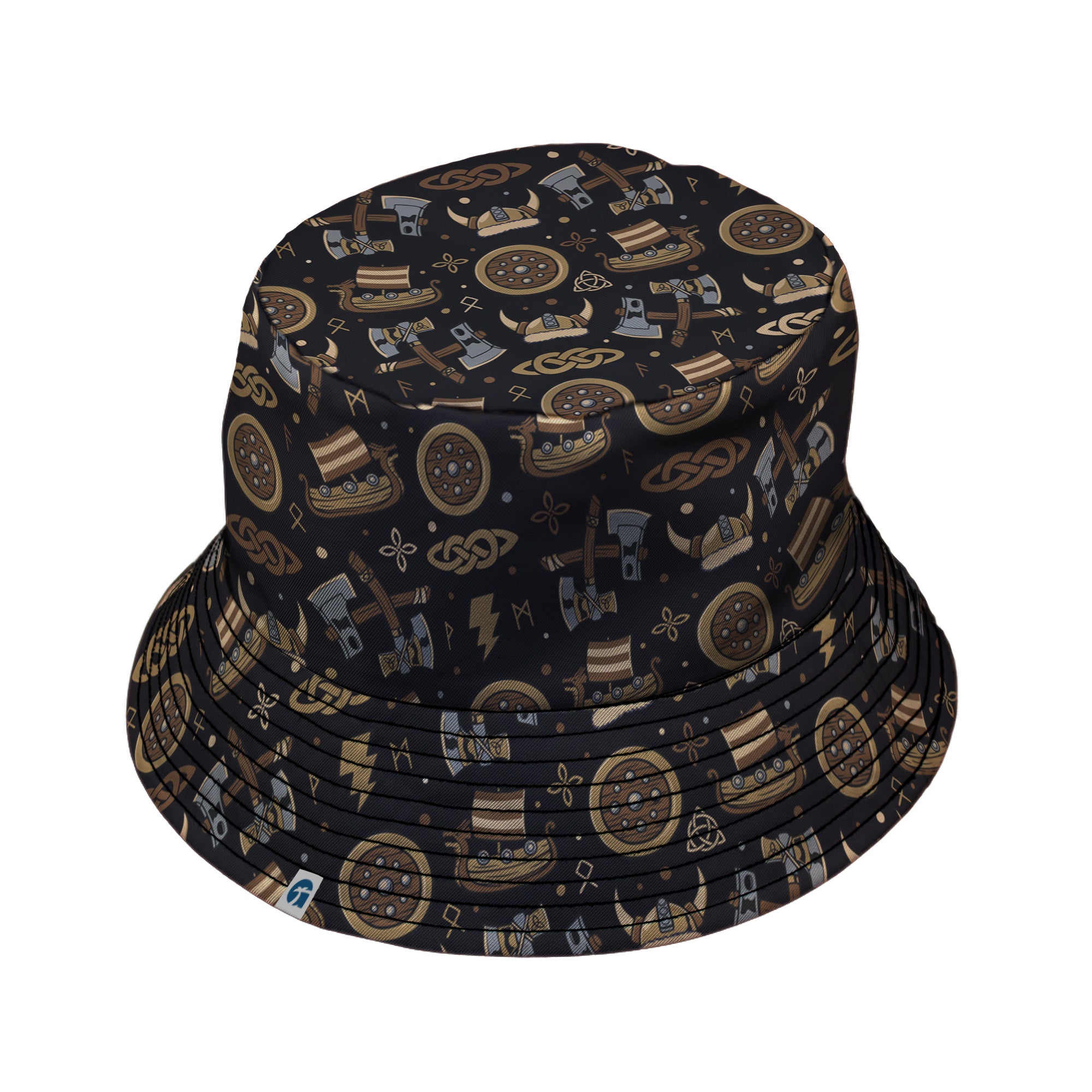 Viking Voyage Bucket Hat Black Stitching
