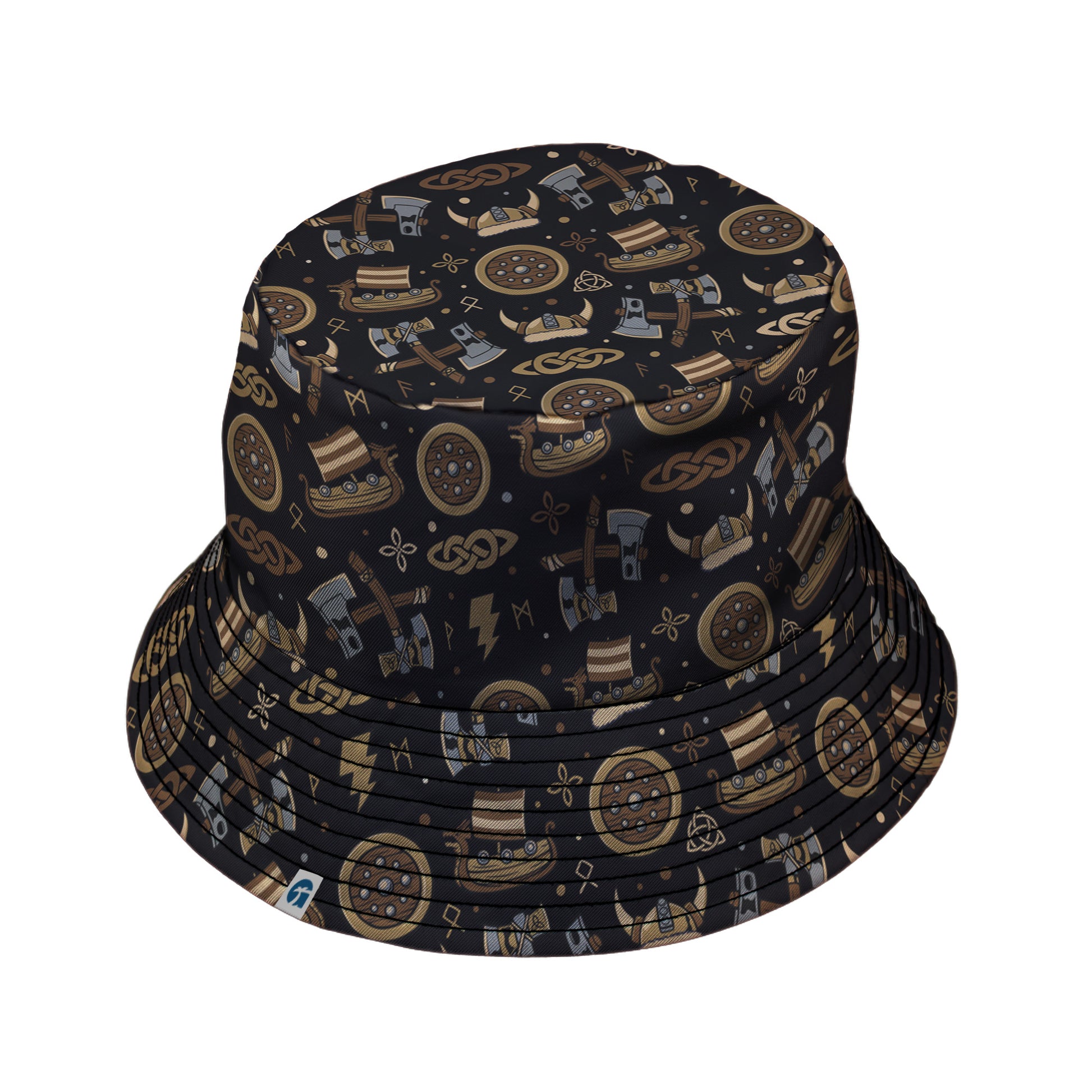 Viking Voyage Bucket Hat Black Stitching