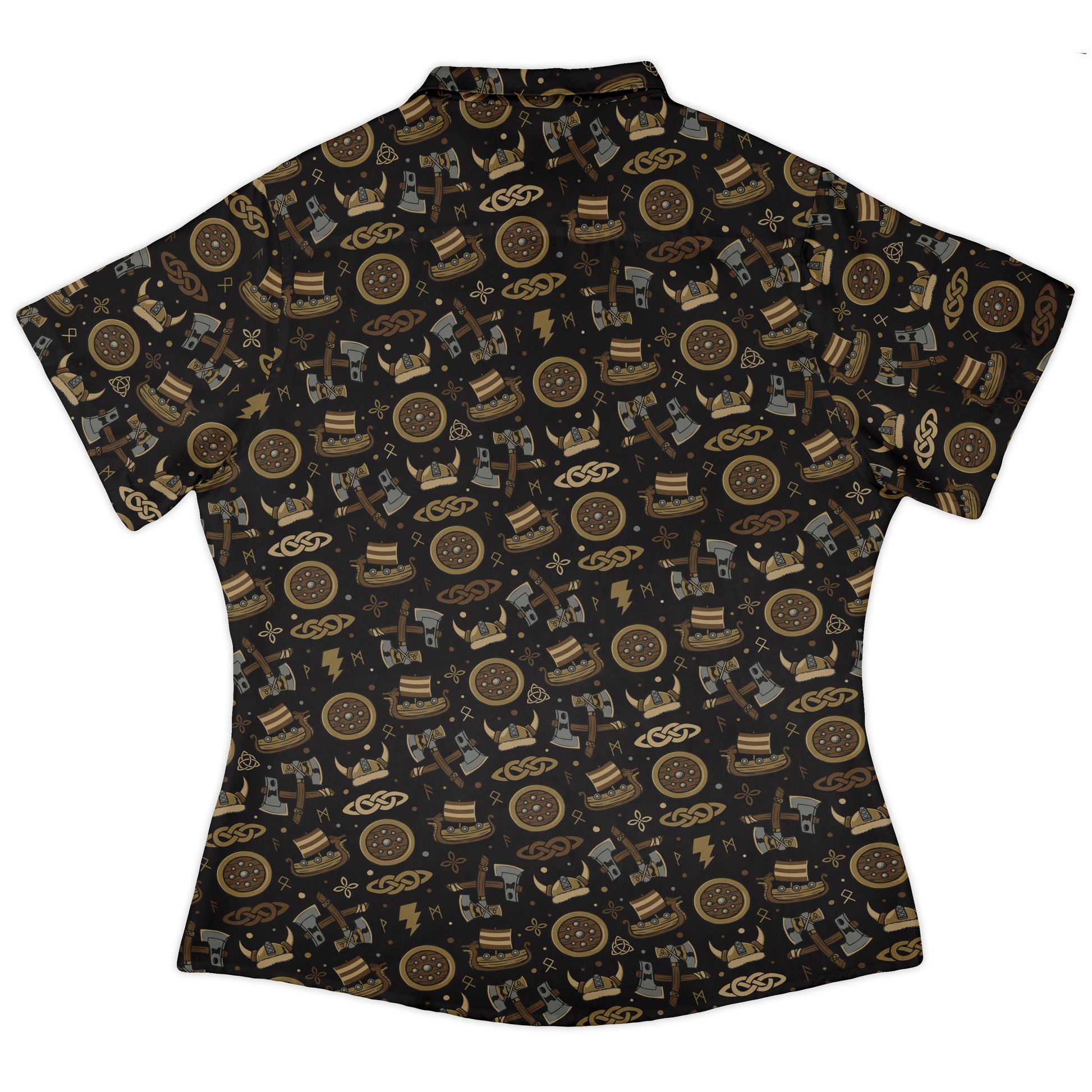 Viking Voyage Curvy Button Up Shirt womens back