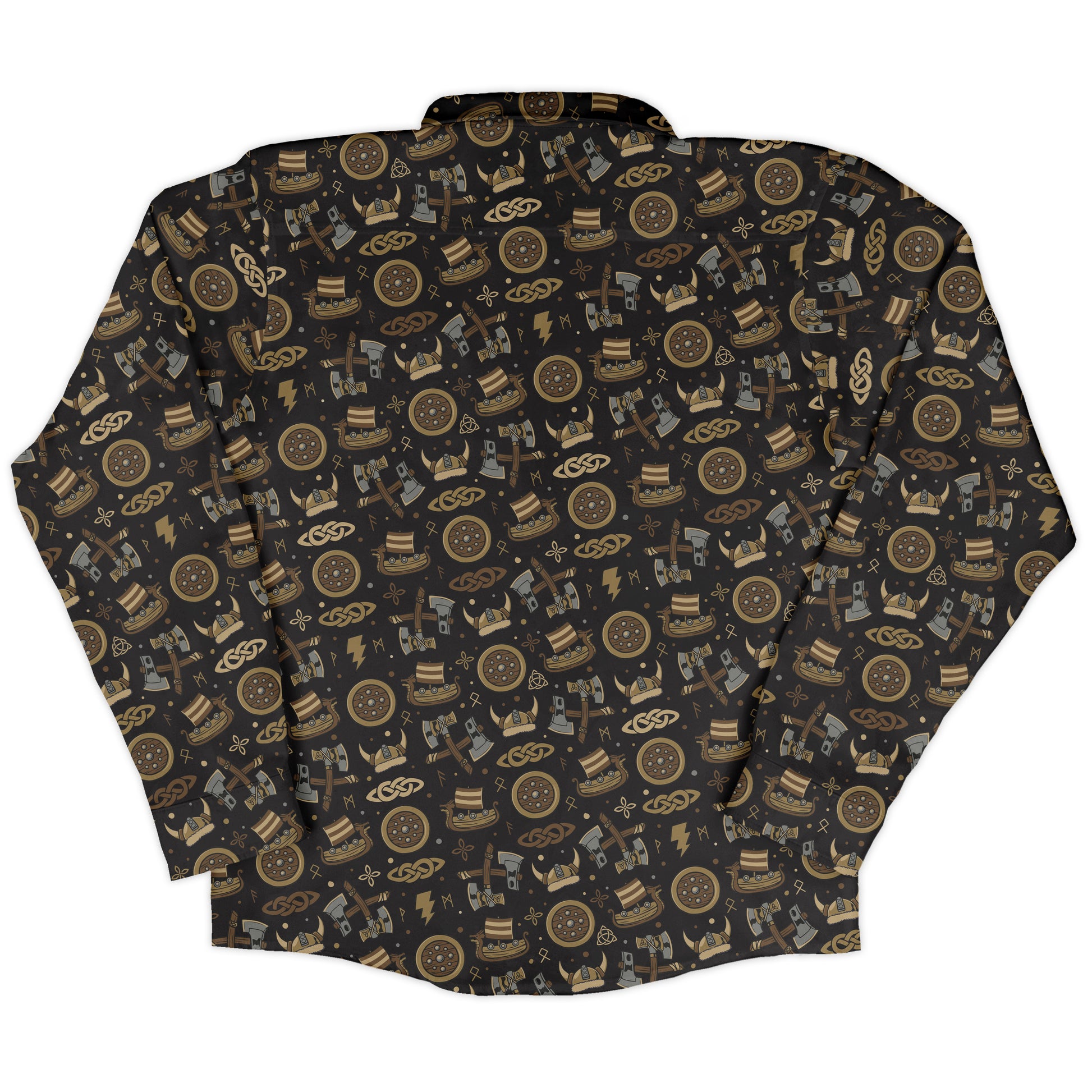 Viking Voyage Long Sleeve Button Up Shirt back