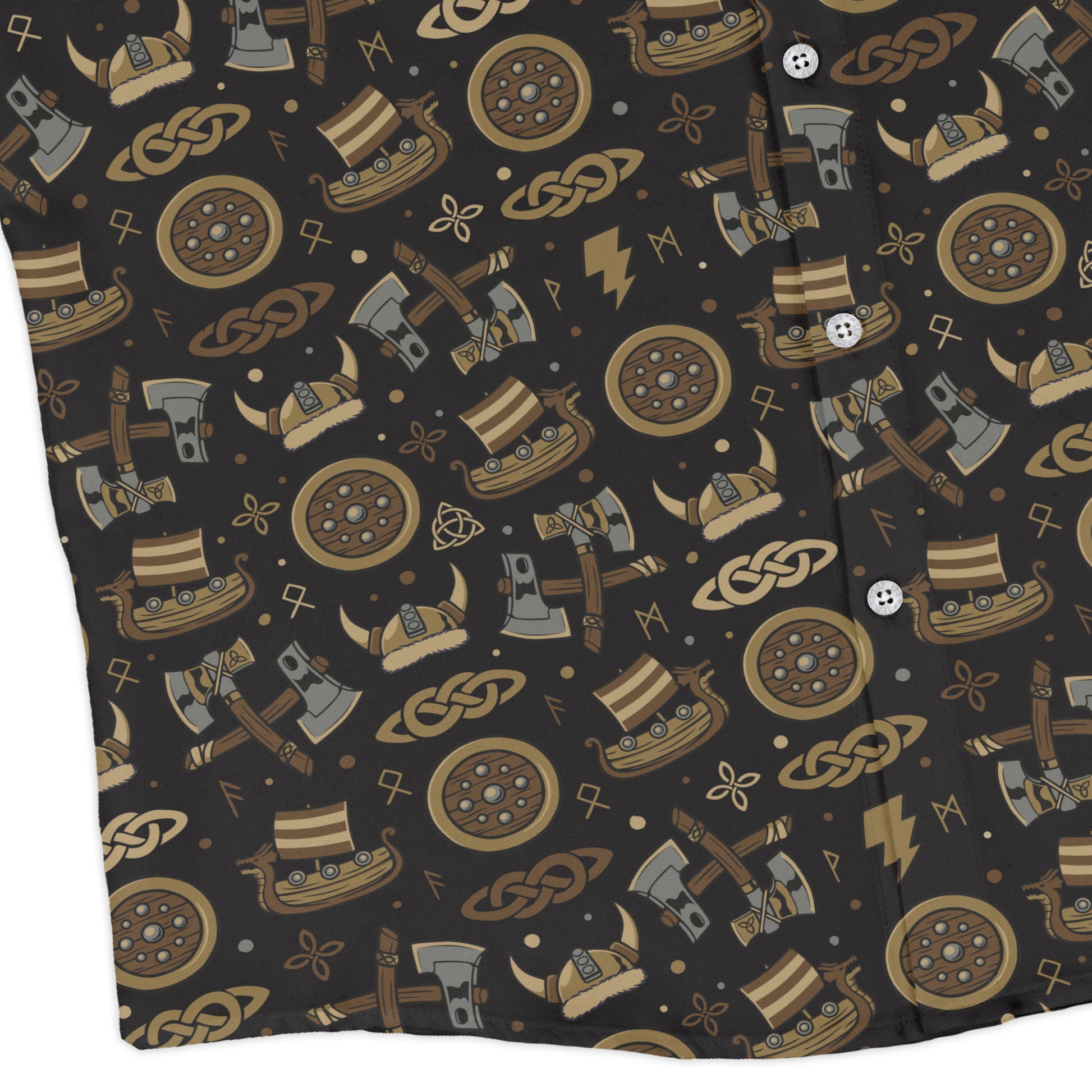 Viking Voyage Long Sleeve Button Up Shirt corner