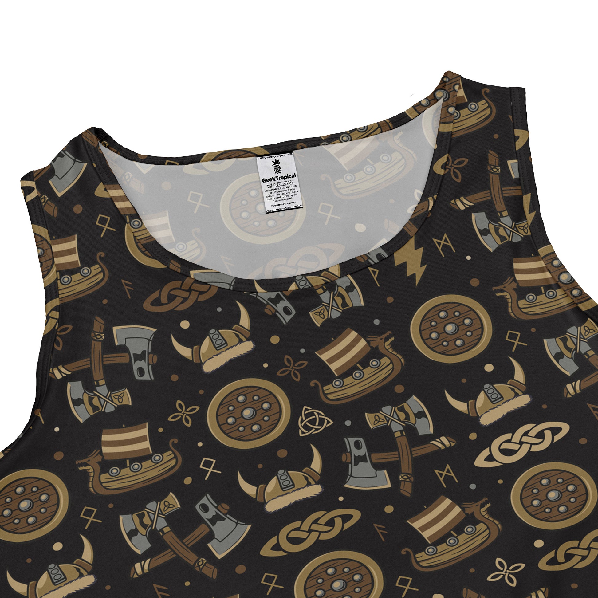 Viking Voyage Sleeveless Dress close front