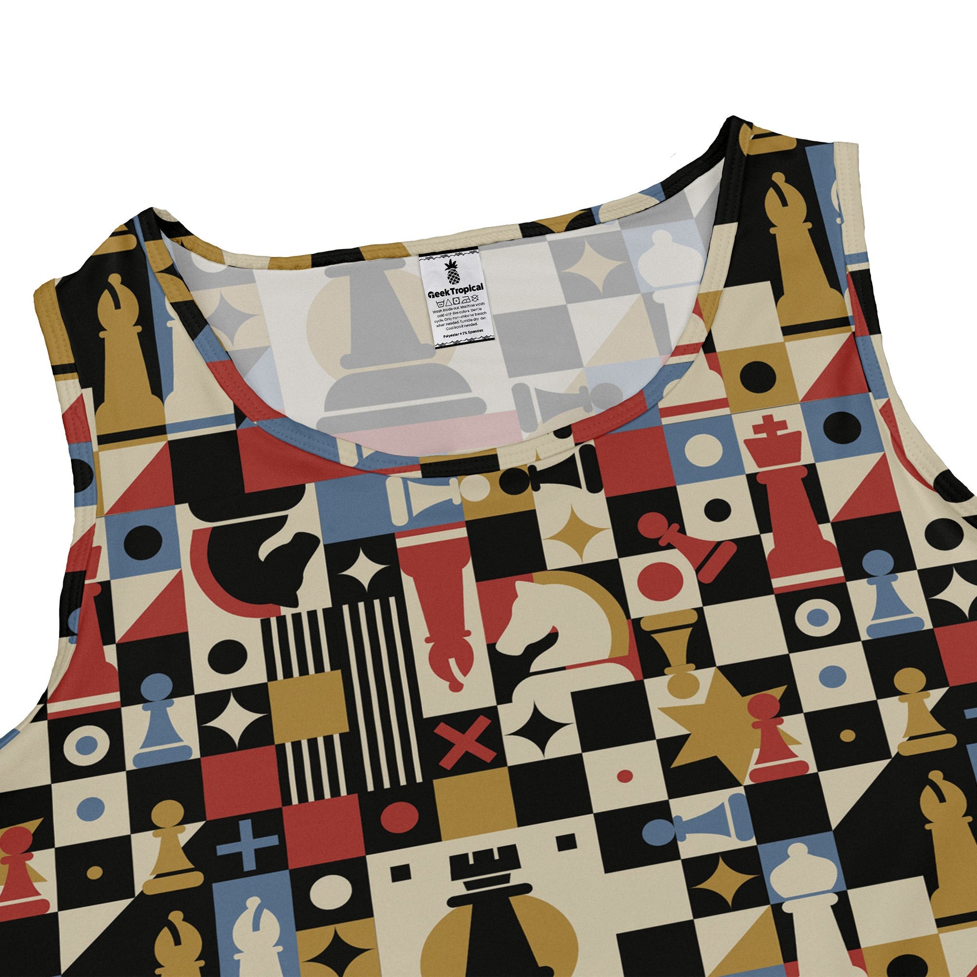 Vintage Chess Art Dress Geek Nerd 0925 board game print Design by Tobe Fonseca
