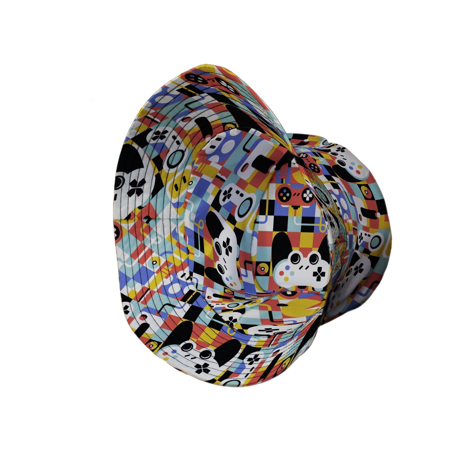 Vintage Gamer Art Bucket Hat Geek Nerd 0925 Design by Tobe Fonseca FLOW DESC WRITING